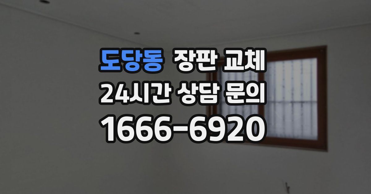 도당동 장판 교체