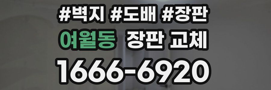 여월동 장판 교체