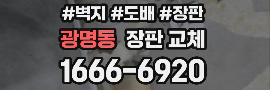 광명동 장판 교체