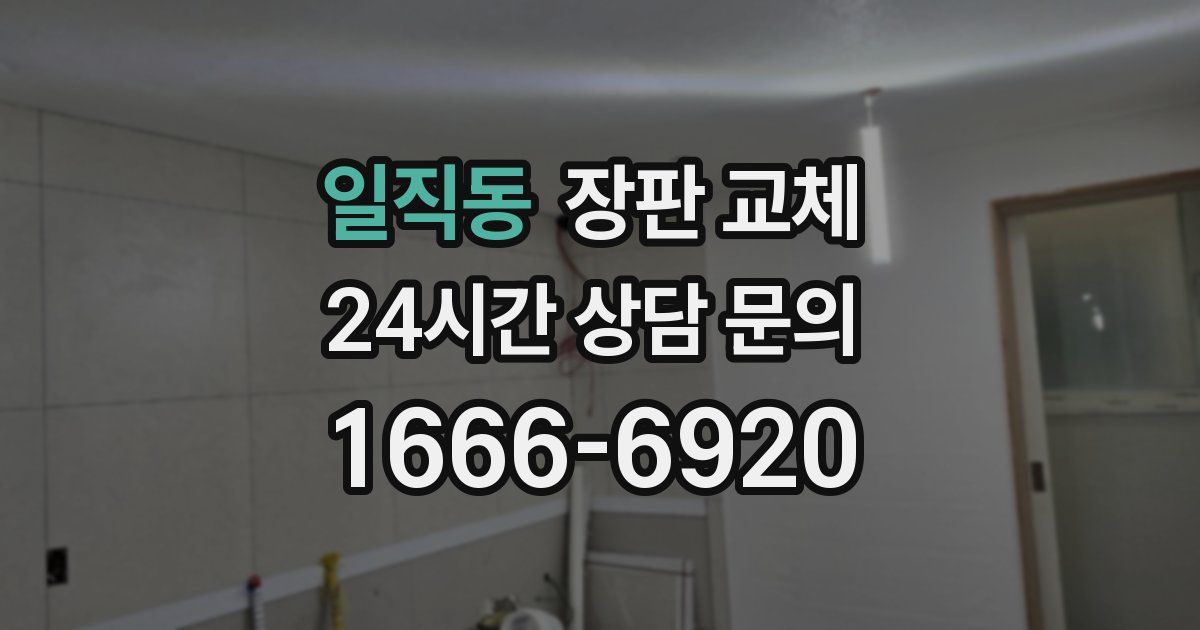 일직동 장판 교체