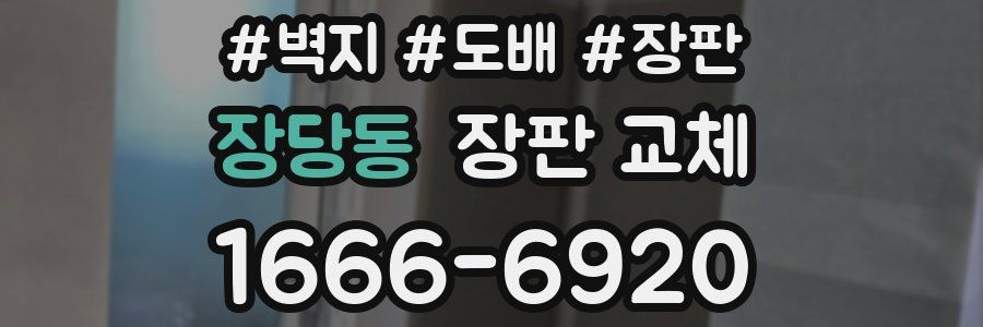 장당동 장판 교체