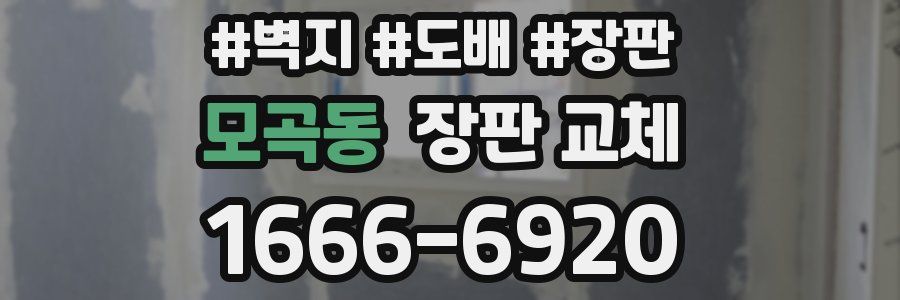 모곡동 장판 교체