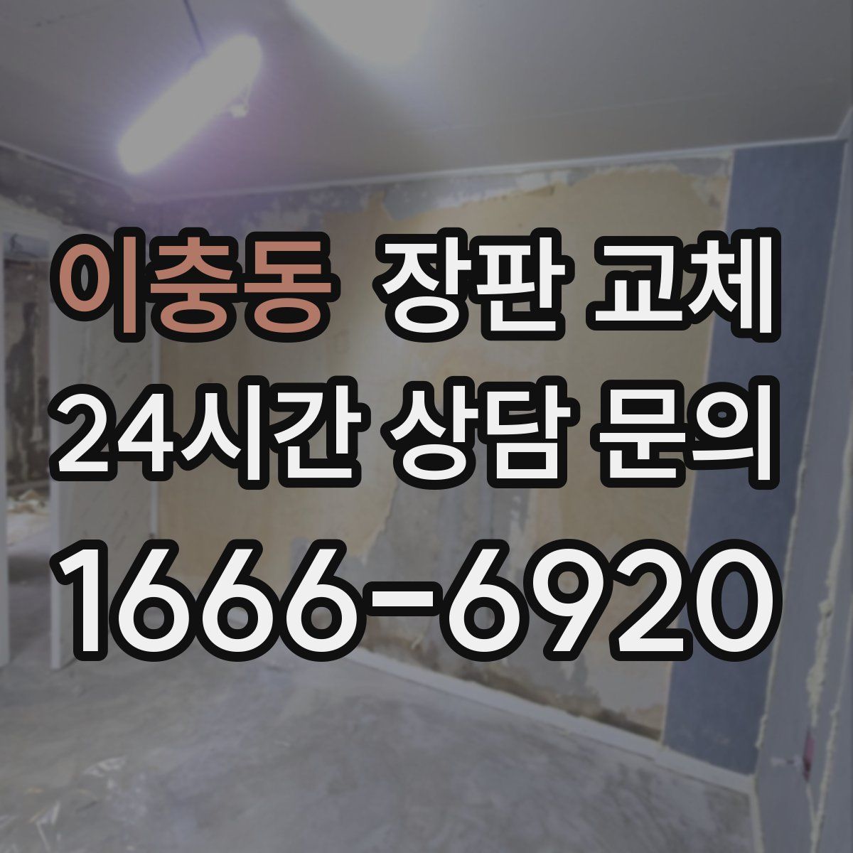 이충동 장판 교체