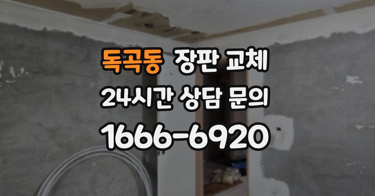 독곡동 장판 교체