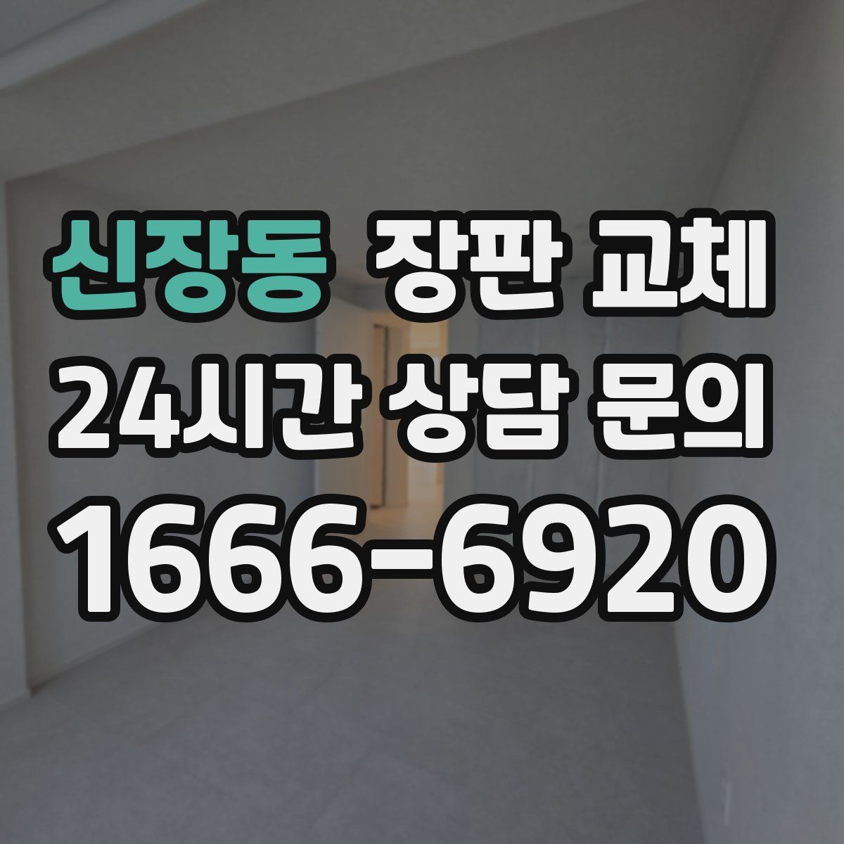 신장동 장판 교체