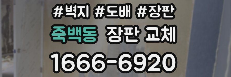 죽백동 장판 교체
