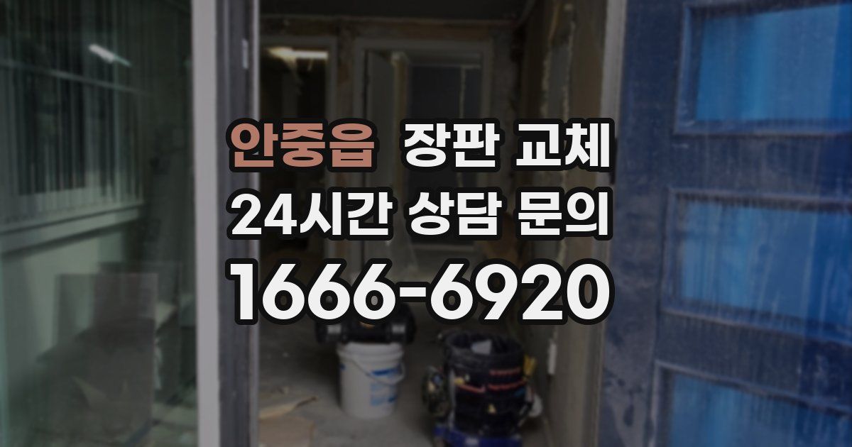 안중읍 장판 교체