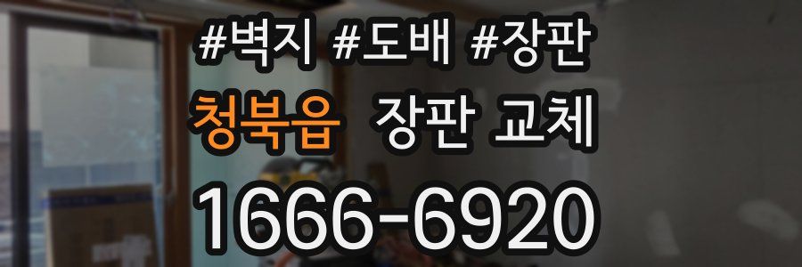 청북읍 장판 교체