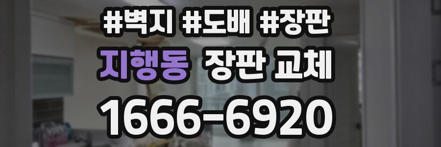 지행동 장판 교체