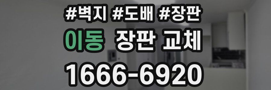 이동 장판 교체