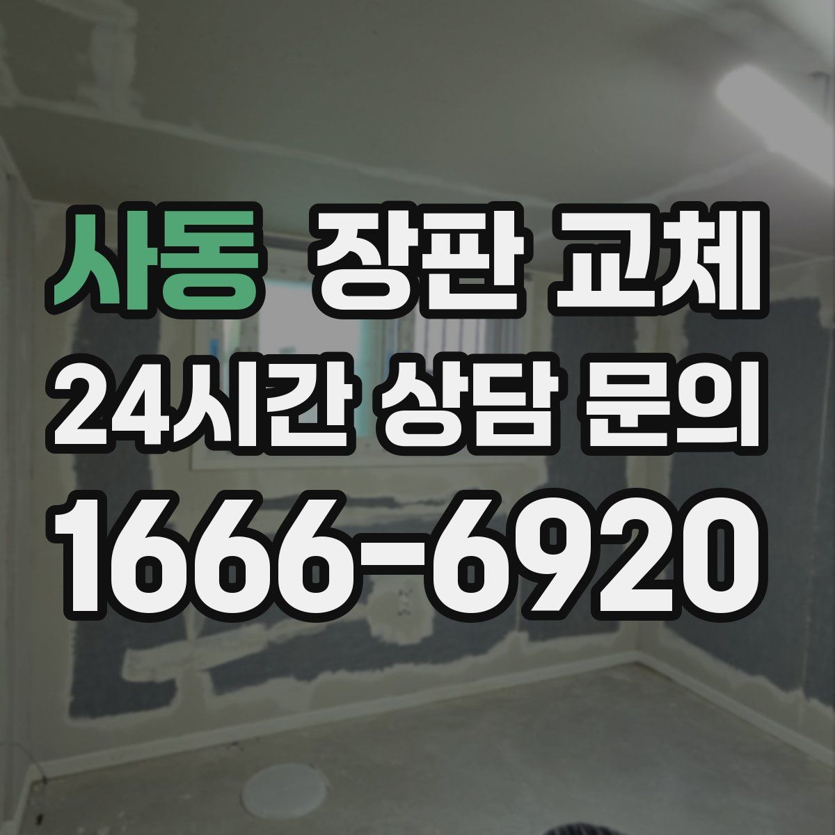 사동 장판 교체