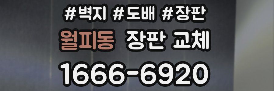 월피동 장판 교체