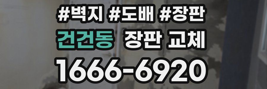 건건동 장판 교체