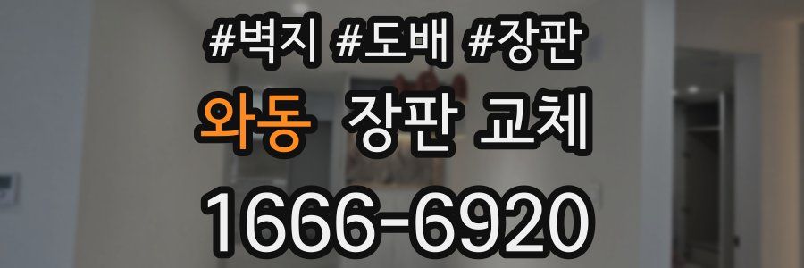 와동 장판 교체
