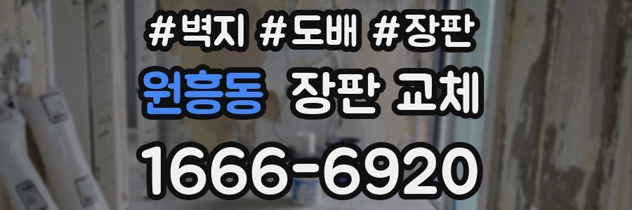 원흥동 장판 교체