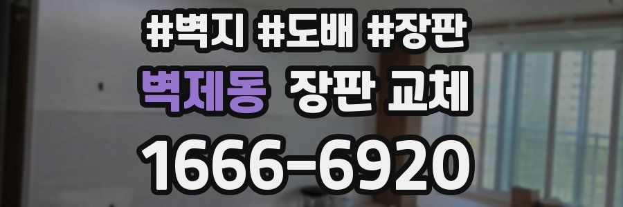 벽제동 장판 교체