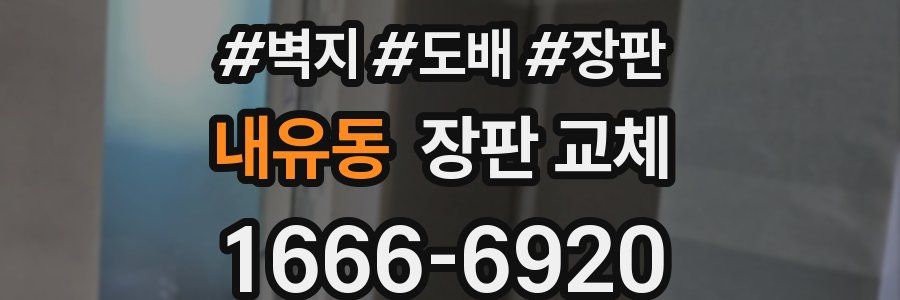 내유동 장판 교체