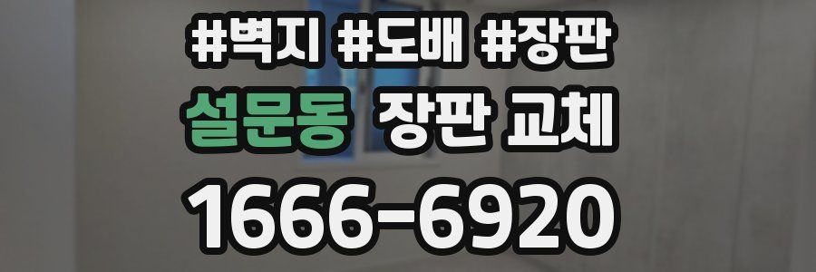 설문동 장판 교체
