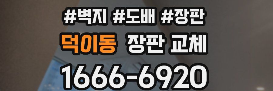 덕이동 장판 교체