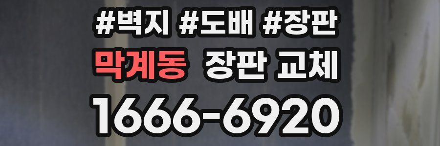 막계동 장판 교체