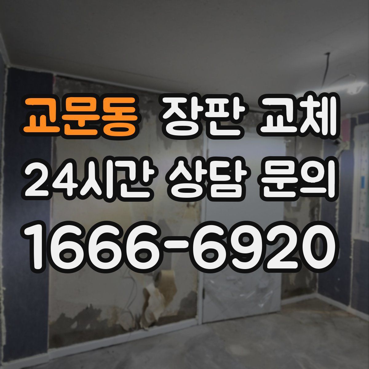 교문동 장판 교체