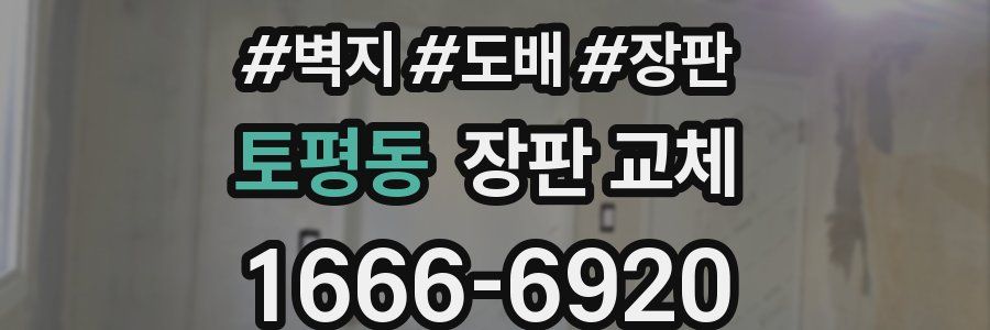 토평동 장판 교체