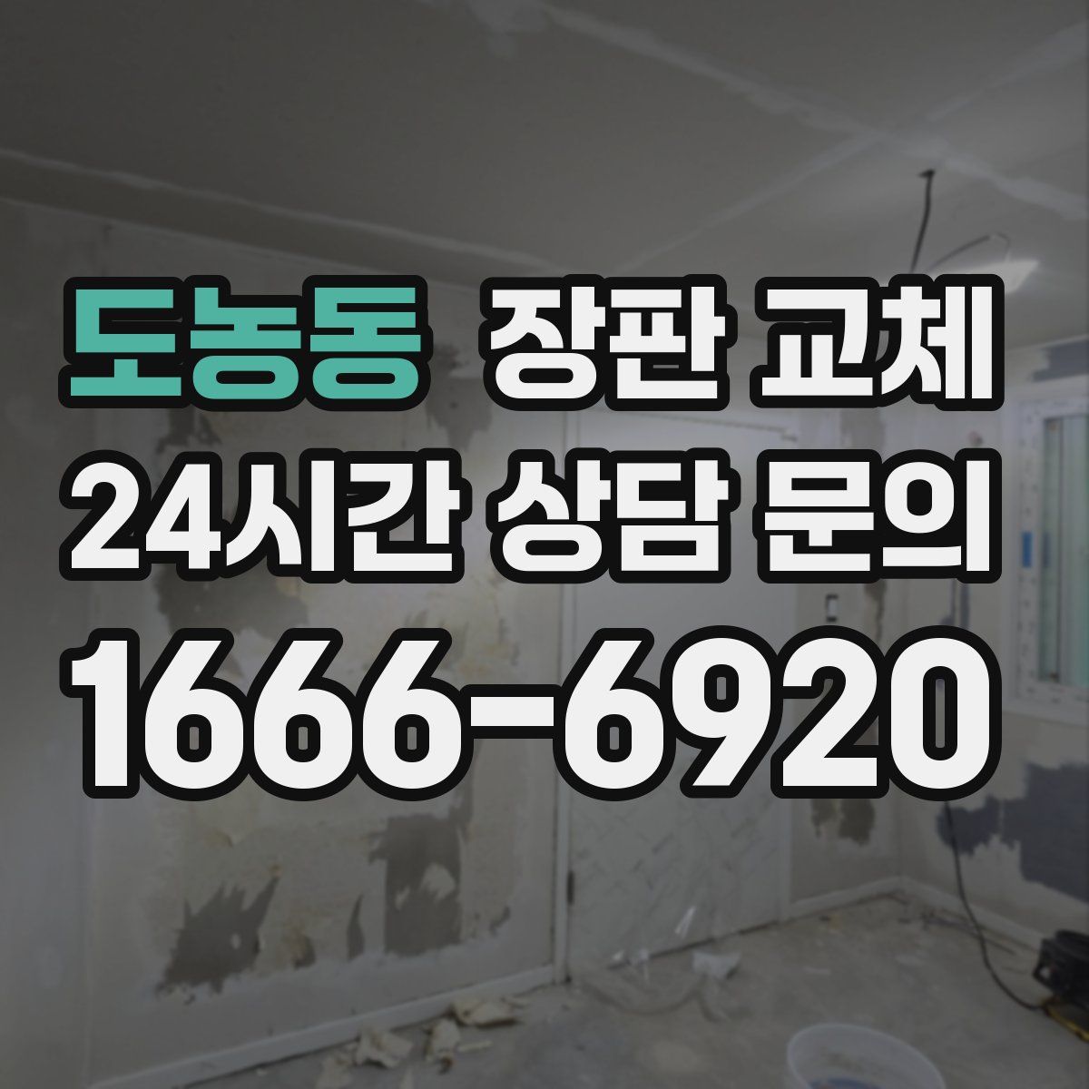 도농동 장판 교체