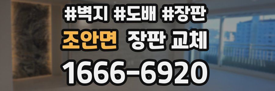 조안면 장판 교체