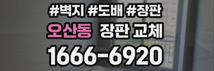 오산동 장판 교체