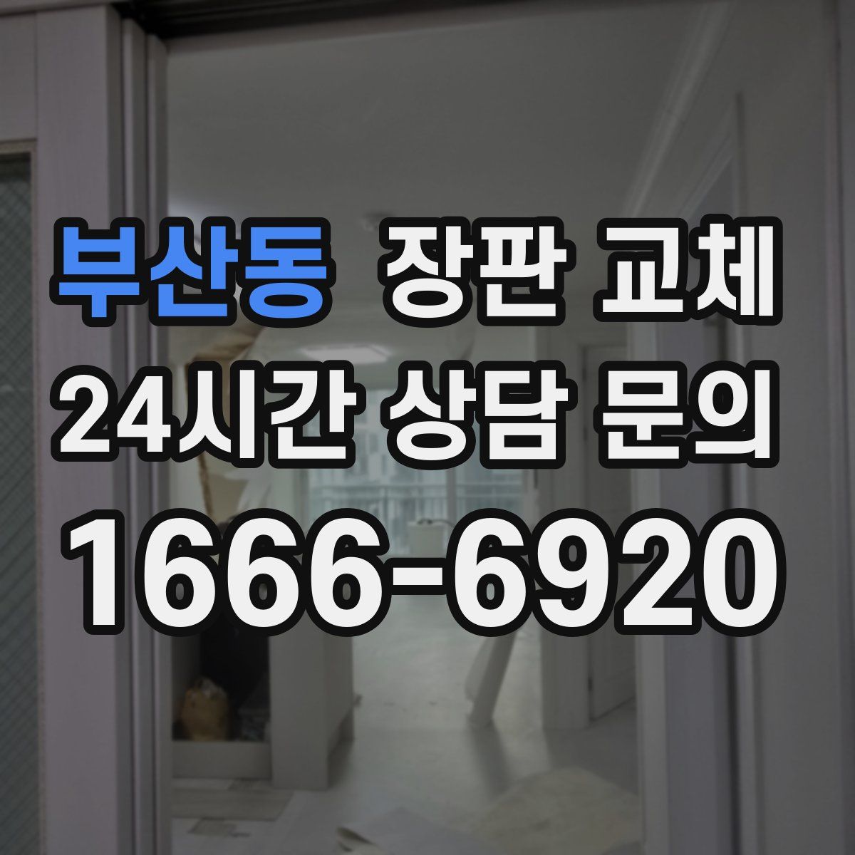 부산동 장판 교체