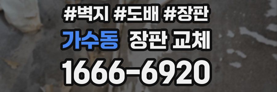 가수동 장판 교체