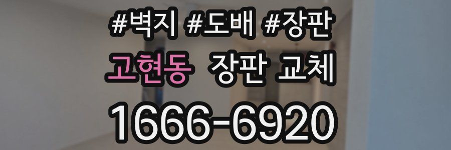 고현동 장판 교체