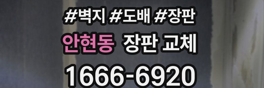 안현동 장판 교체