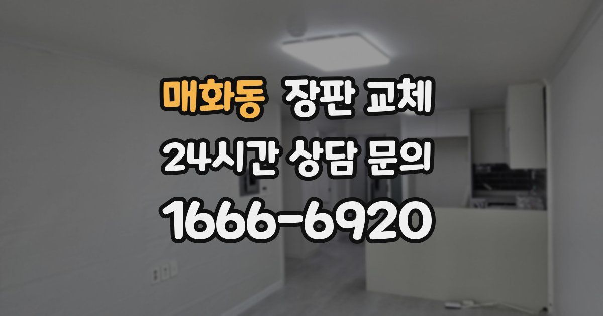 매화동 장판 교체