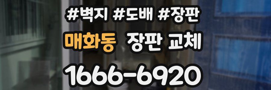 매화동 장판 교체