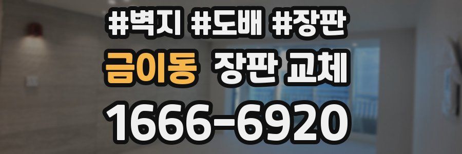 금이동 장판 교체