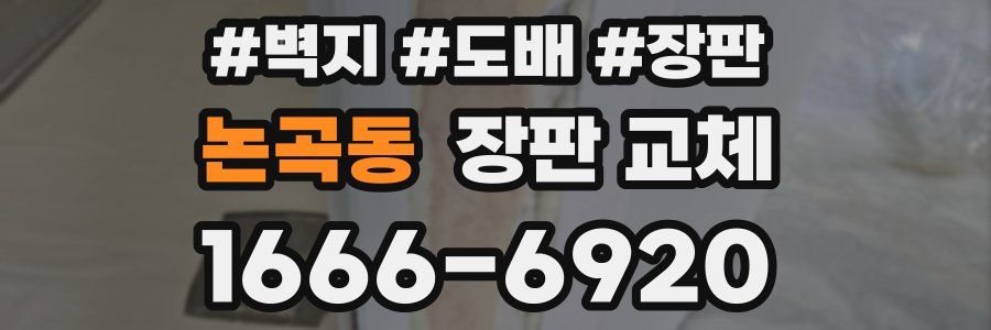 논곡동 장판 교체