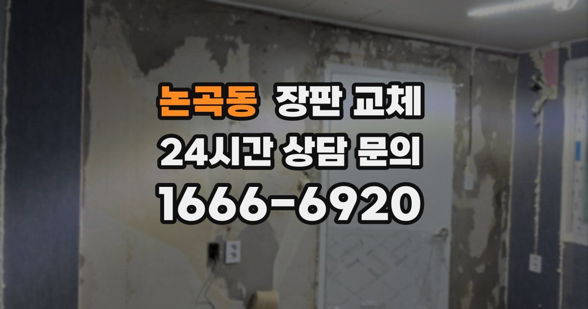 논곡동 장판 교체