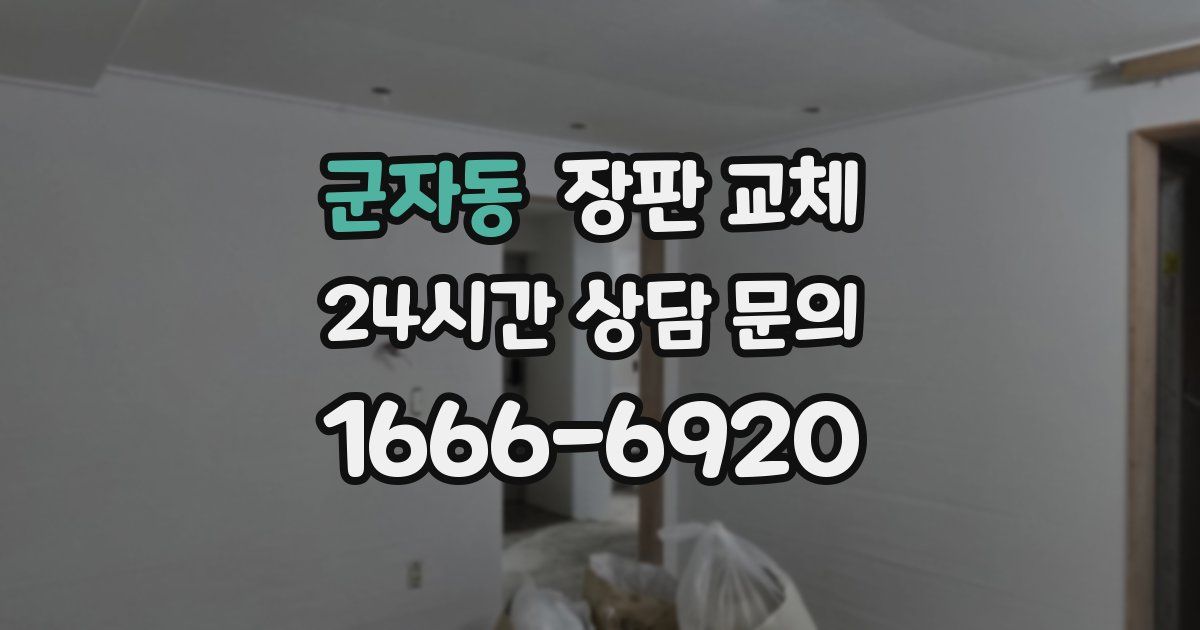 군자동 장판 교체