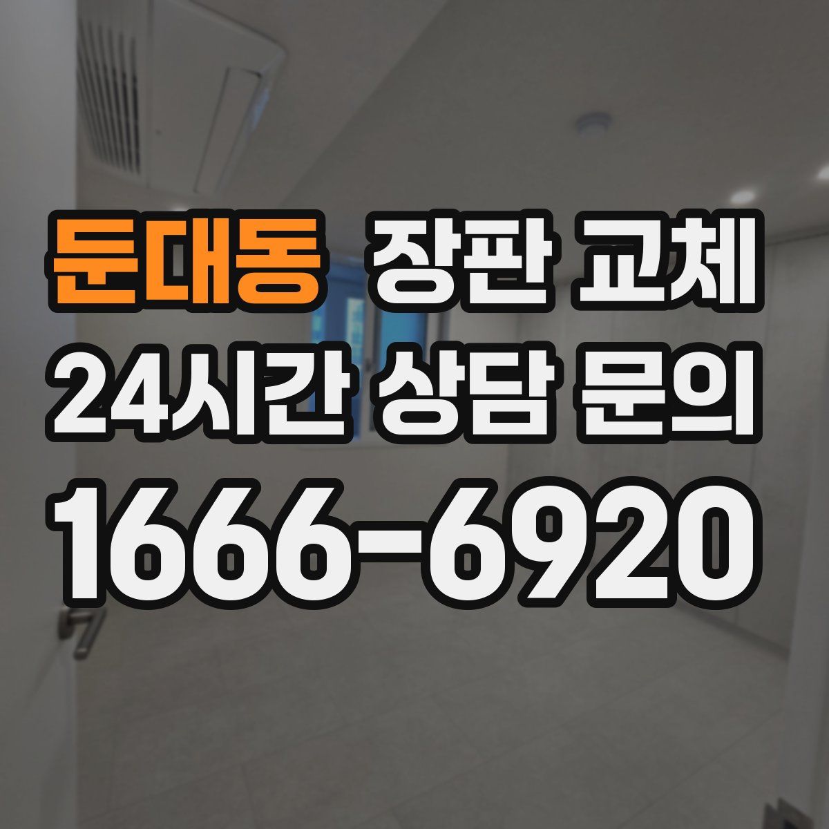 둔대동 장판 교체