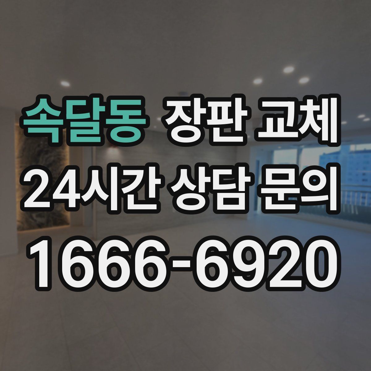 속달동 장판 교체