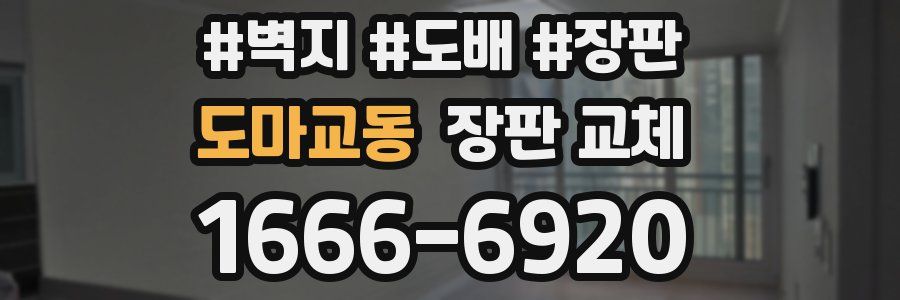 도마교동 장판 교체