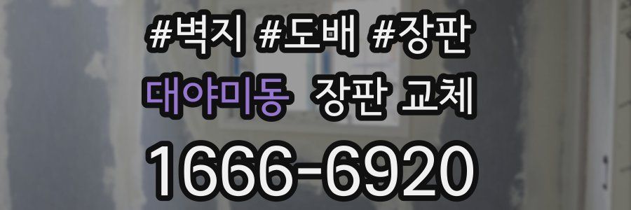 대야미동 장판 교체
