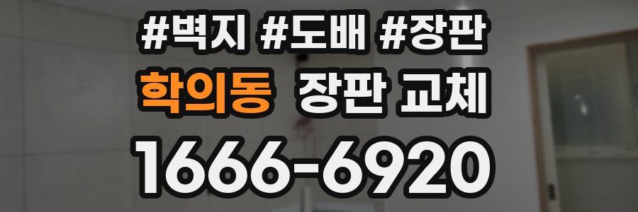 학의동 장판 교체