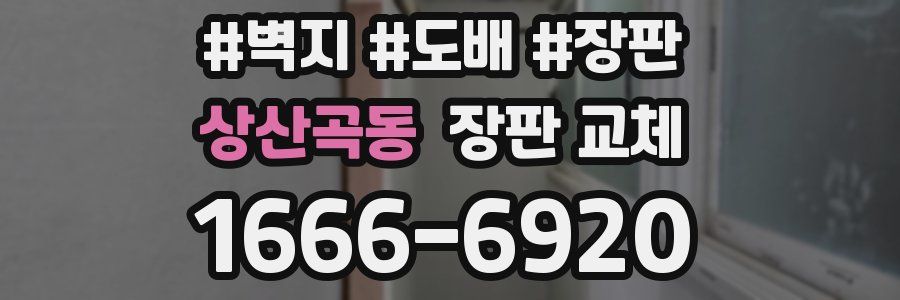 상산곡동 장판 교체