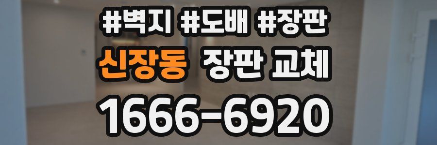 신장동 장판 교체