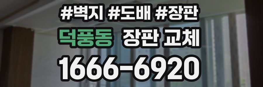 덕풍동 장판 교체