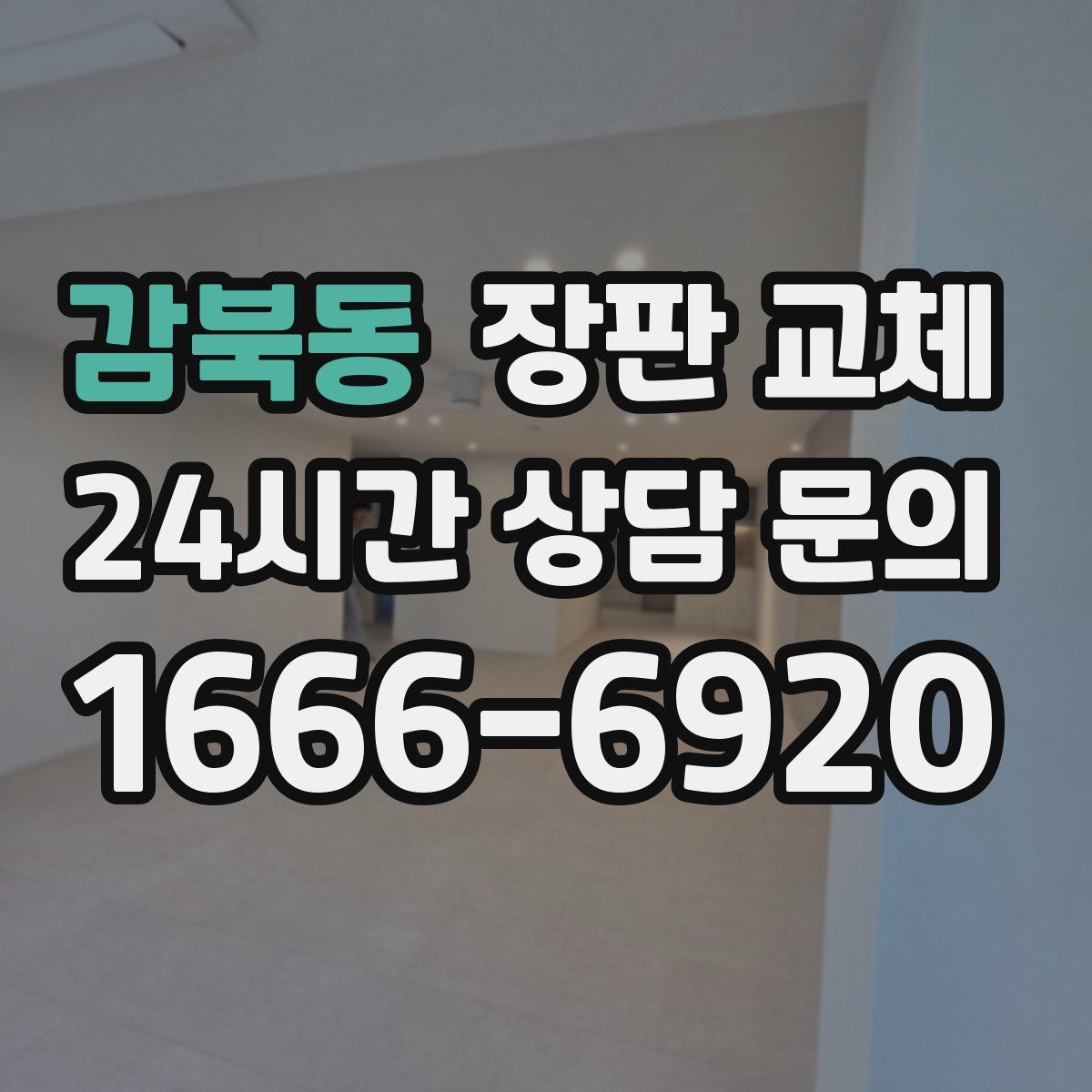 감북동 장판 교체