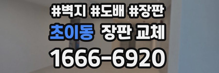 초이동 장판 교체