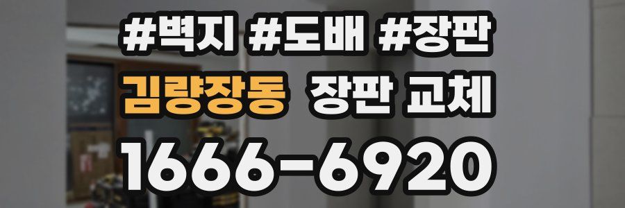 김량장동 장판 교체